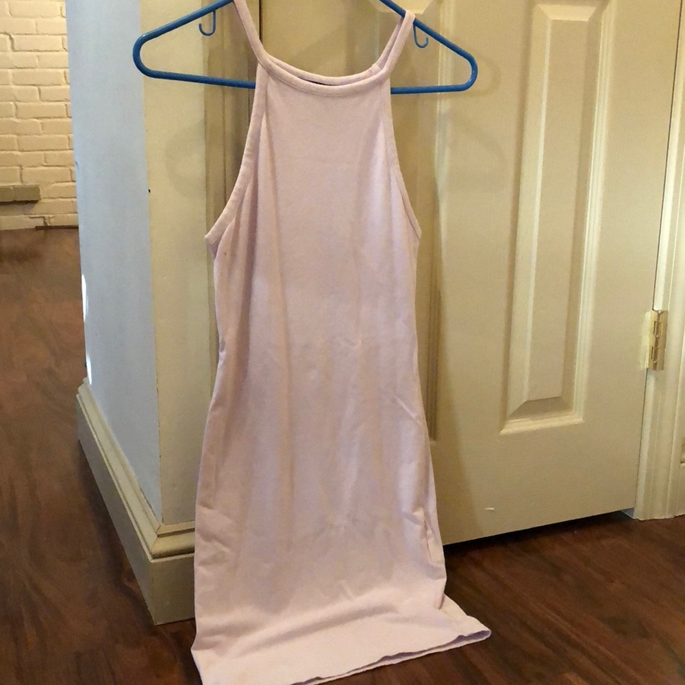 Pink tight dress